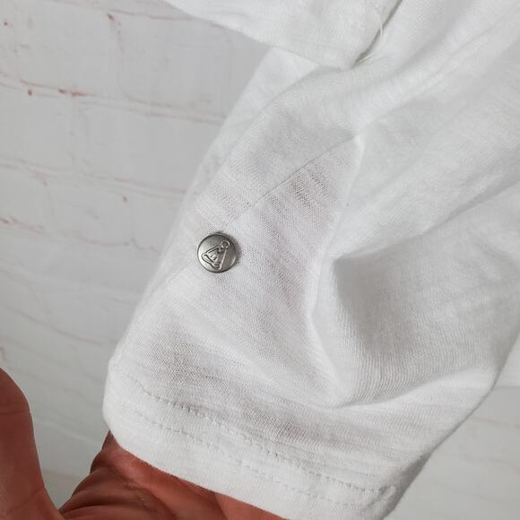 NEW Neon Buddha Entranced Jacket Top Plus Size 3X White 3/4 Sleeve Cotton V-neck - Picture 13 of 14